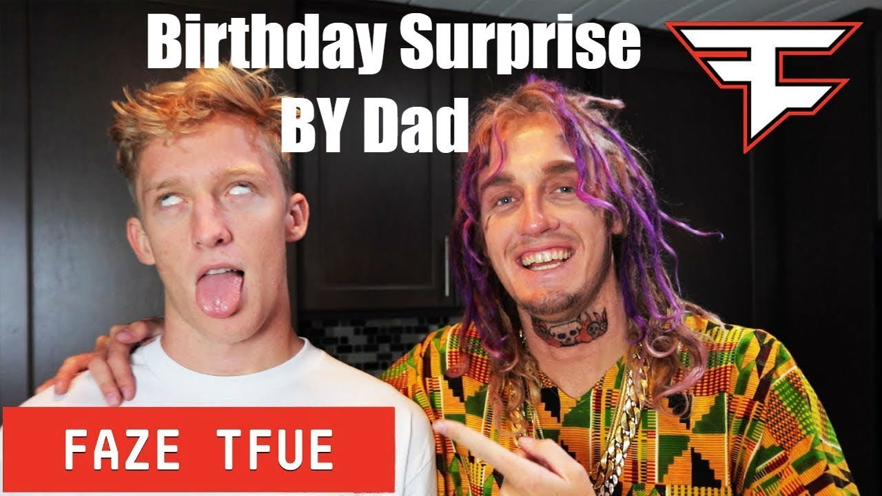 FaZe Tfue Birthday Surprise By His Dad!!!