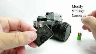 Canon AE-1 Program, battery install