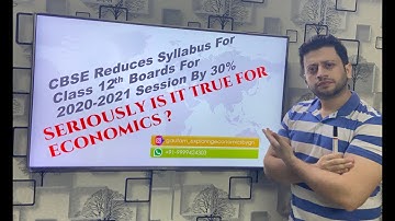 CLASS 12TH ECONOMICS DELETED TOPICS || UPDATED SYLLABUS ||