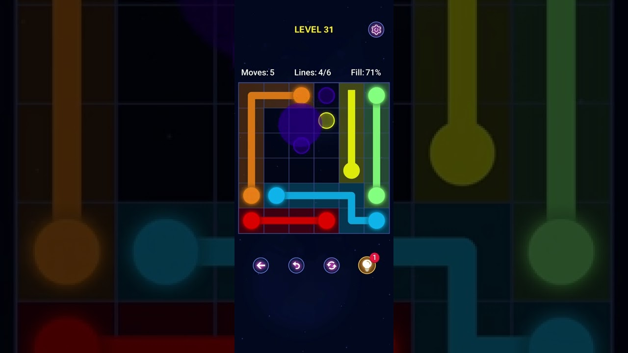 Max Level Pro Light Connect Puzzle Gameplay  (iOS - Android) Shorts # 81