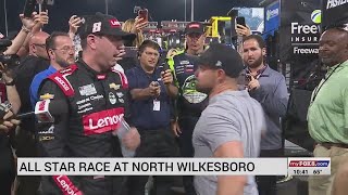 Ricky Stenhouse Jr. punches Kyle Busch after NASCAR All-Star Race at North Wilkesboro