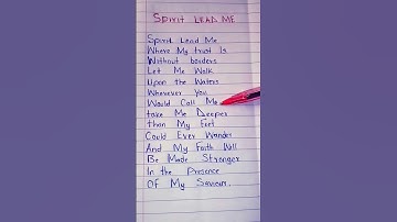 Thumbnail of SPIRIT LEAD ME WHERE MY TRUST IS WITHOUT BORDERS #SPIRIT #hillsongworship