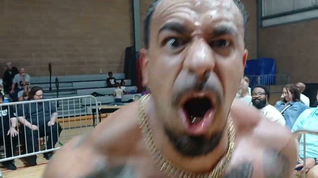 The HNiC Nino Hatchet takes on Redus Atlas at WCPW's Big Bill Memorial Tournament 