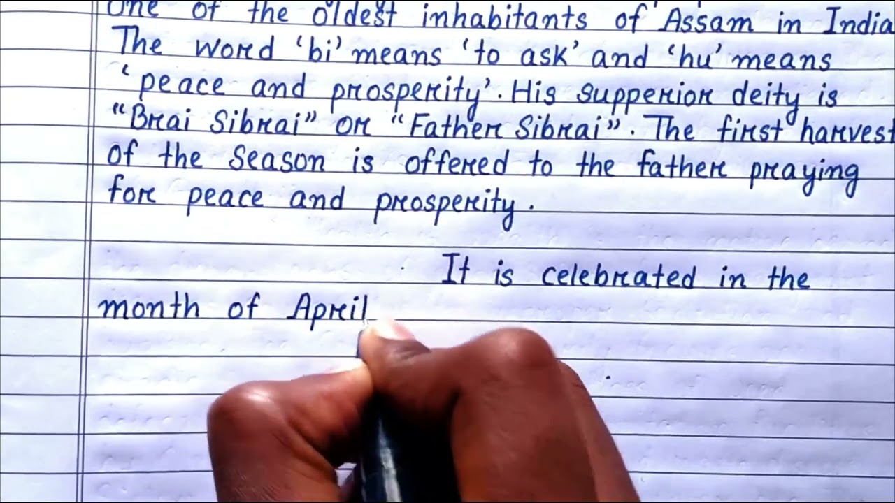 Essay on Bihu in English