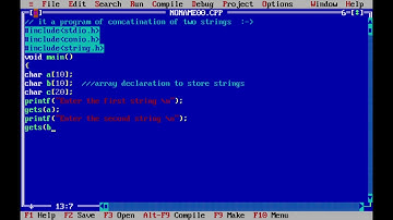 string concatenate program // using c programming