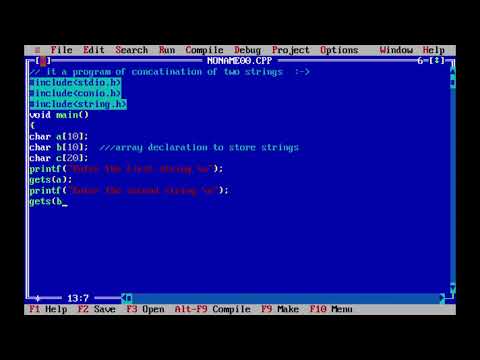 string concatenate program // using c programming