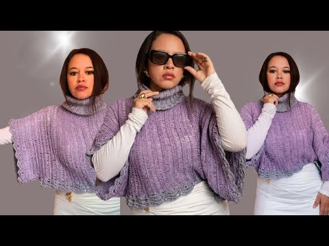 Crochet turtleneck sweater - Easy step-by-step