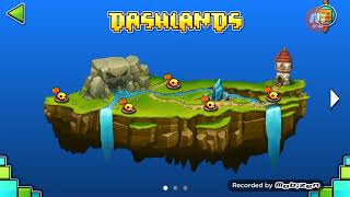 Geometry Dash World. Dashlands All Levels 100%