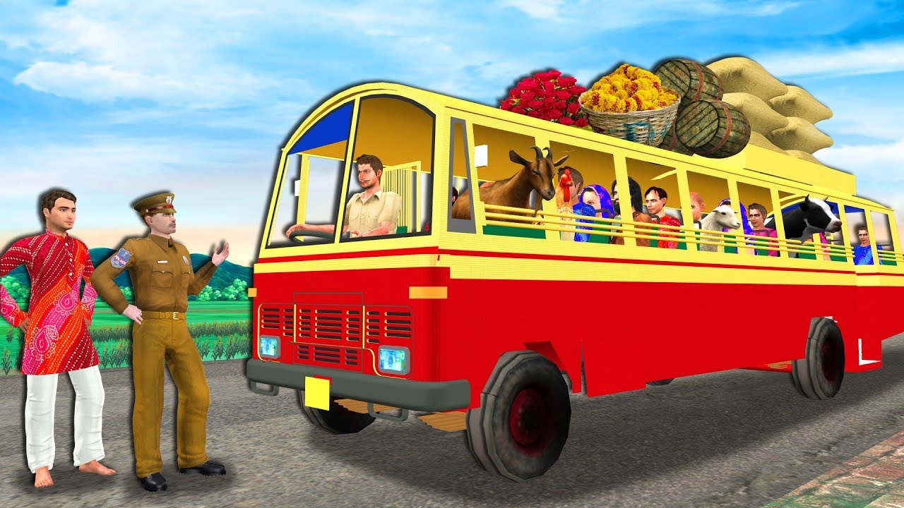 लालची बस ड्राइवर Greedy Bus DriverFunny Hindi Comedy Video