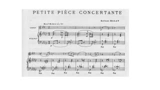 Guillaume Balay Petite Pièce Concertante Carrie Dixon, Cornet