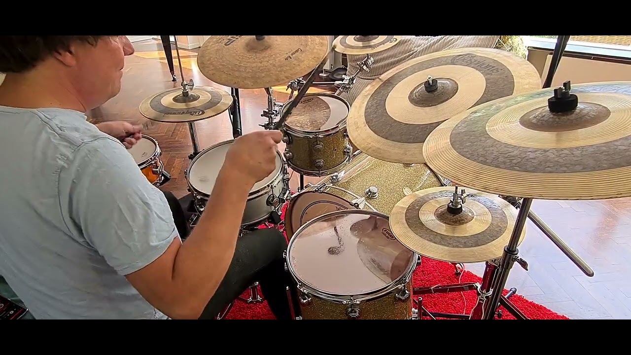 Short soundcheck DW collectors gold glass drums / aluminium DW snare