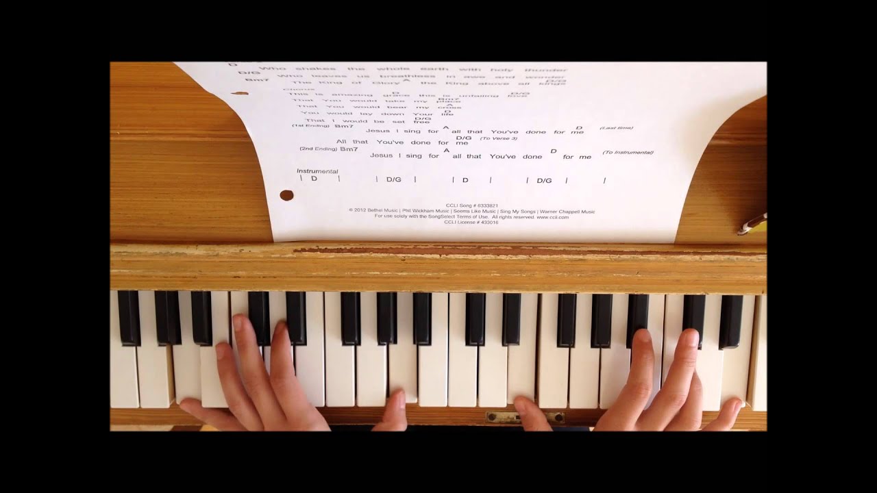 This Is Amazing Grace Piano Intro Tutorial YouTube