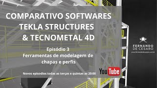Tekla Structures vs TecnoMETAL 4D - Ep.3 Ferramentas de modelagem Profile