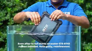 STS Rugged Tablet Water Immersion Test | Built for Real-World Conditions | Sundar Techno Solutions