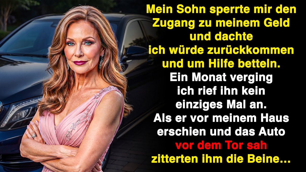 Mein Sohn sperrte mein Konto und wartete. Als er zu mir kam und sah, was ich tat…