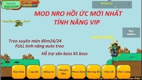 NRO SAO  - Bản NRO SAO ,MOD NRO Hồi Ức JAVA ,APK Hỗ Trợ Full Tính Năng Auto treo mới nhất fix Login
