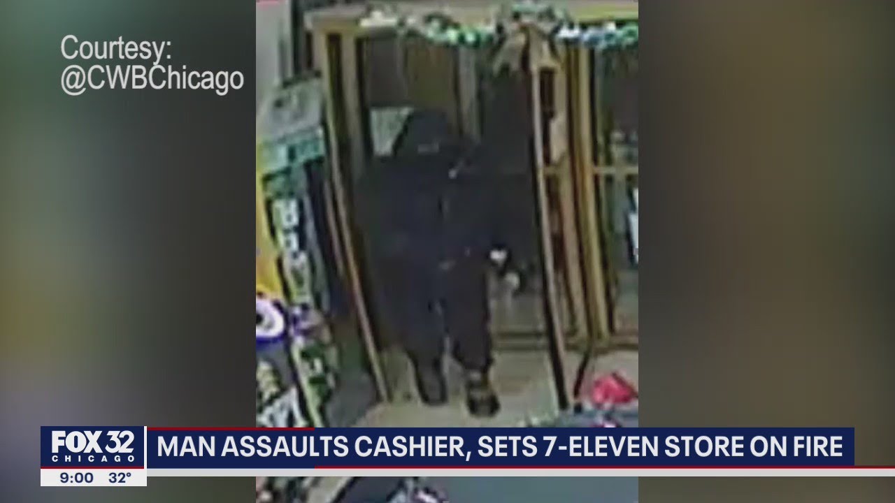 Man Verbally Assaults 7 Eleven Cashier In Chicago Sets Store On Fire YouTube