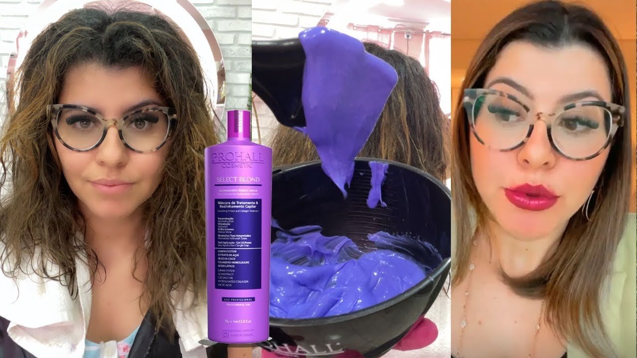 Progressiva sem formol + Tonalização | passo a passo | SELECT BLOND PROHALL