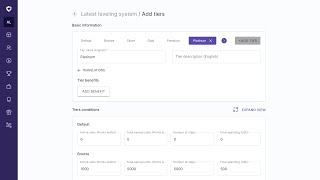 Create powerful custom tiers with multiple conditions in your loyalty programs