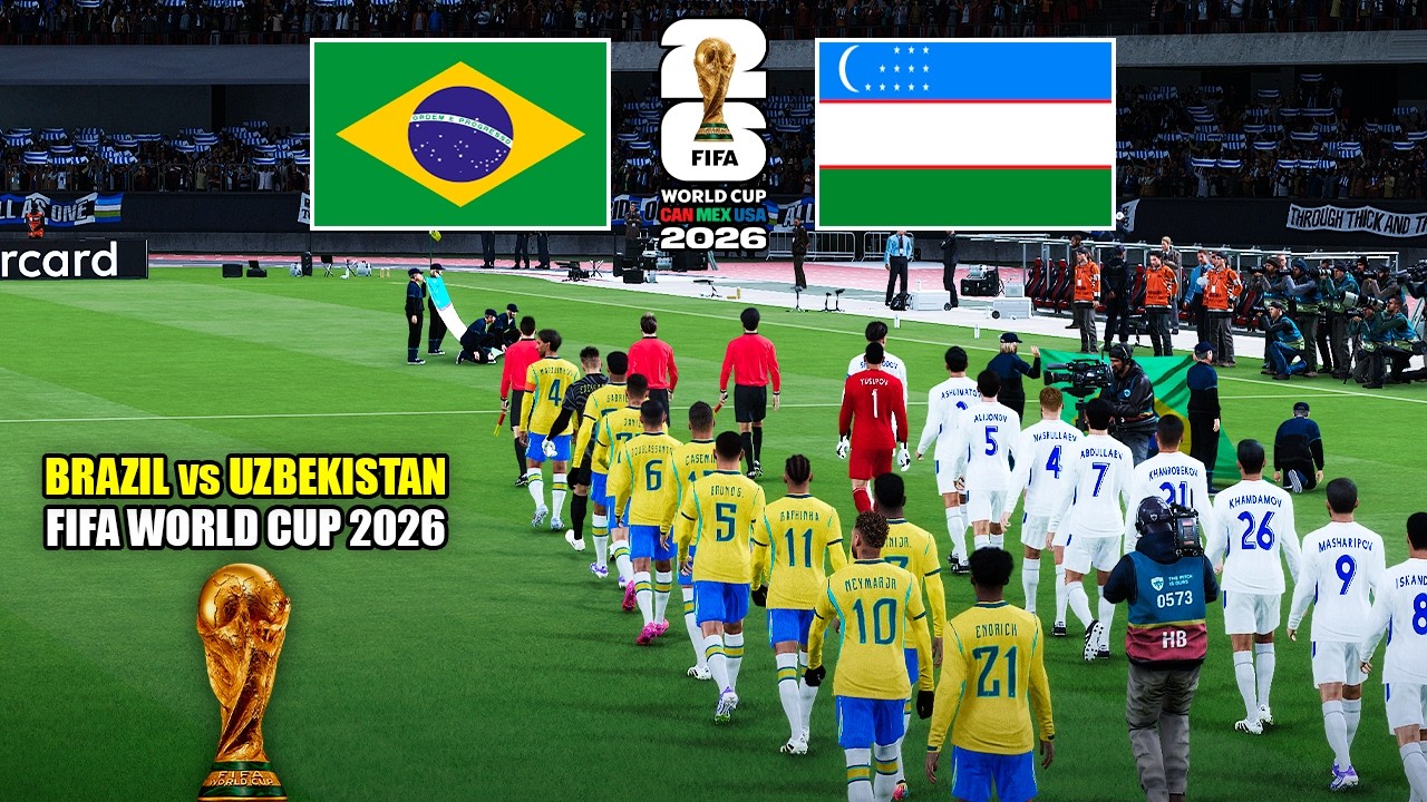 BRAZIL vs UZBEKISTAN | FIFA World Cup 2026 FINAL | Neymar vs Khusanov | MetLife Stadium | Simulation