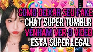 ✨☁💦Como deixar seu fake chat ainda mais tumblr💦☁✨ screenshot 5