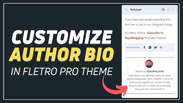 How to Customize Author Section in Fletro Pro Blogger Theme
