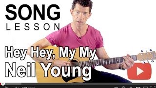 How to Play Hey Hey, My My by Neil Young on Guitar with Mark Mckenzie