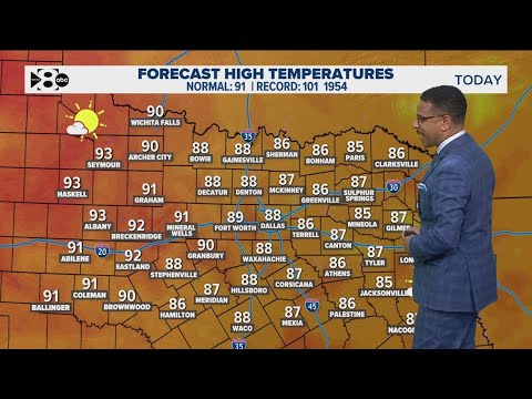 DFW Weather: Temperatures set to rise in North Texas this week - YouTube