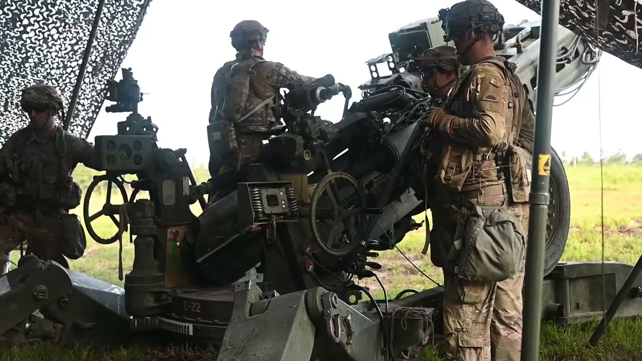 2/218th FA and 1/487th FA Conduct Artillery Live Fire at JRTC