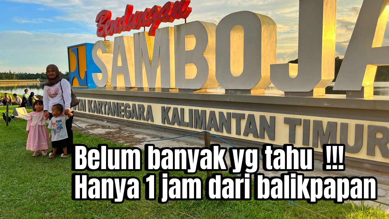 Indahnya sunset di Bendungan samboja kutai kartanegara
