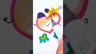 Rolling Together 💖⭐🛼 | Cute Marker Art ASMR✨