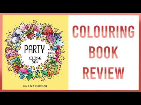 Party by Hanna Karlzon  Colouring Book Review 