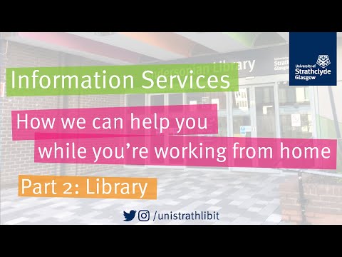 We can help you work from home: Library