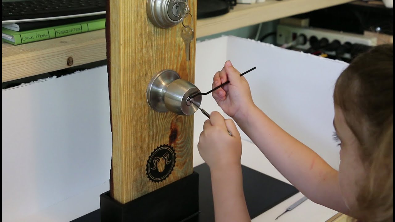 My 5 year old picking locks - YouTube