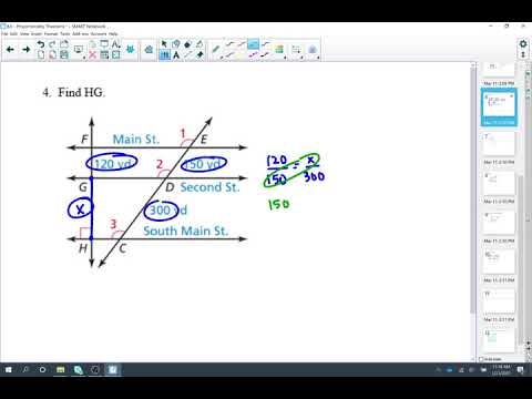 8 6   Example 4 Three Parallel Lines Theorem
