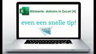 Snelle Korte Tip: miniserie datums in Excel (4)