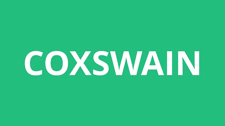How To Pronounce Coxswain - Pronunciation Academy