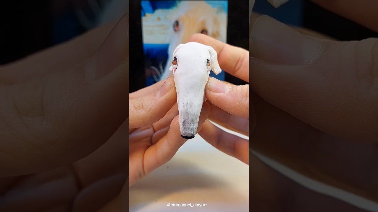 Made a long nose dog with clayy! 