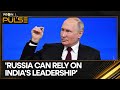 Vladimir putin showers praises on pm modi expresses admiration for indian culture  wion pulse