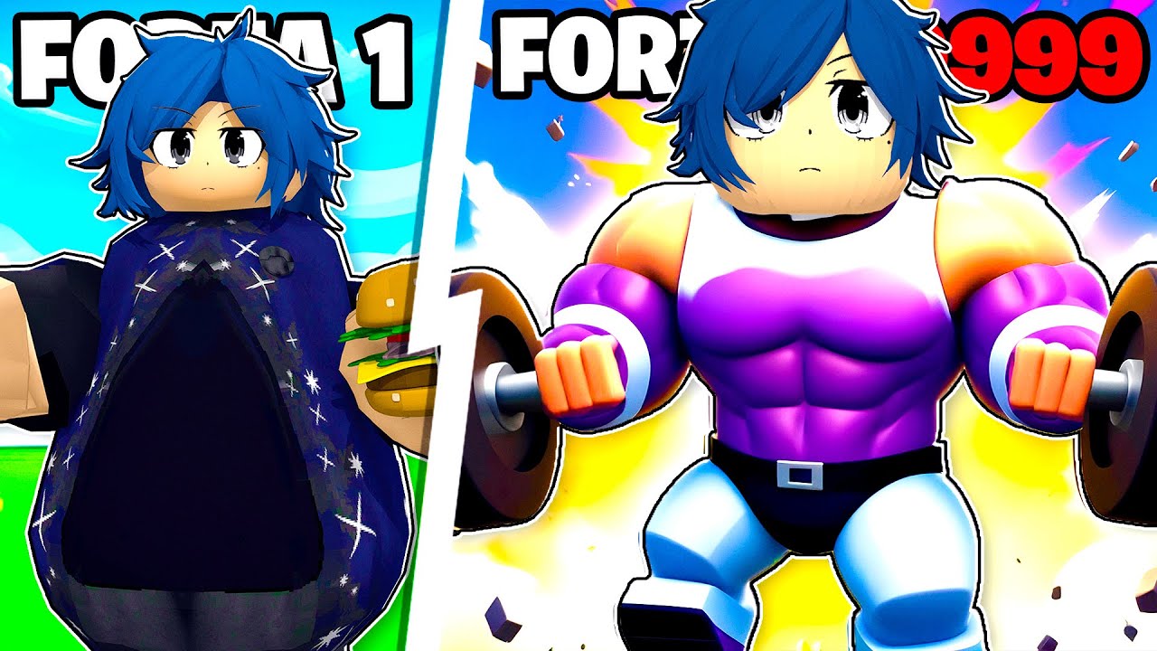 DA GRASSO A MUSCOLOSO NEL GIOCO PIU BELLO DI ROBLOX!