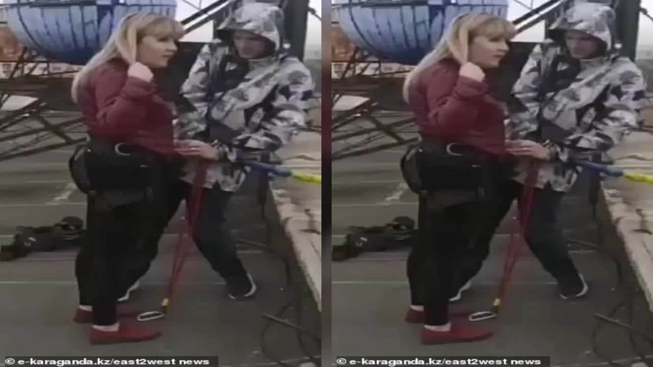 'Bungee jump' horror as motherofthree unwittingly leaps 80ft to her