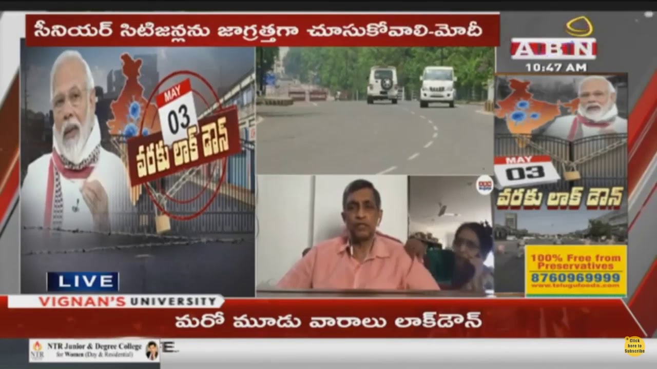 Jayprakash Narayana wife funny behaviour in between his interview with ABN