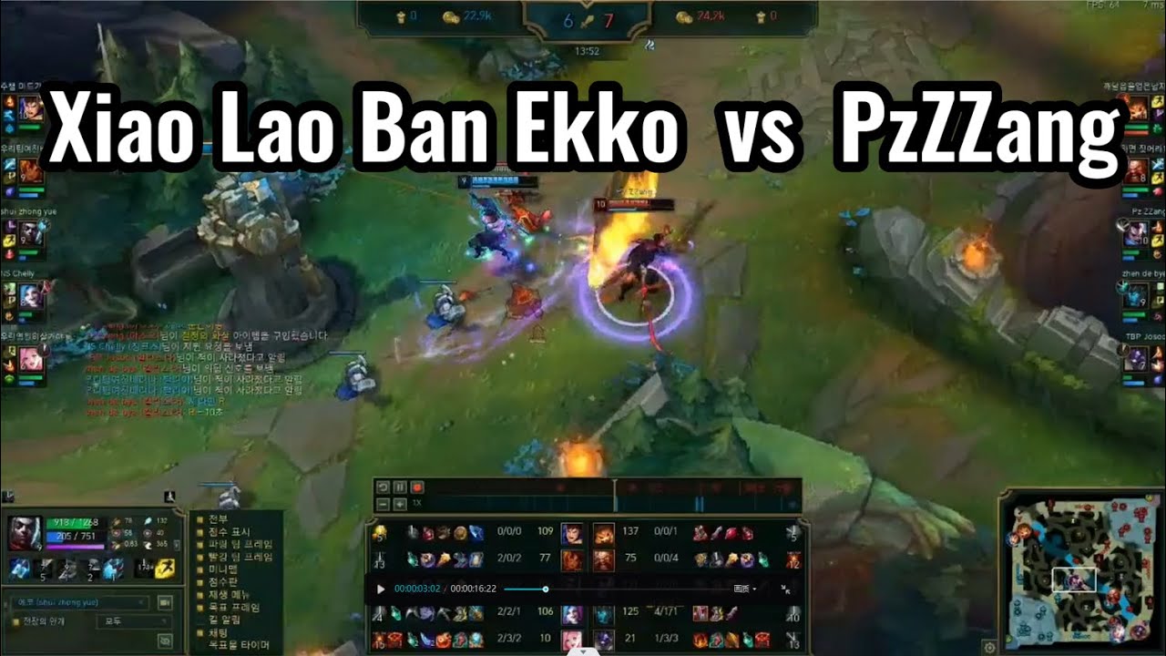 Xiao Lao Ban Ekko vs PzZZang in 2021