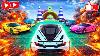 INSANE MEGA RAMP RACE! 🔥ULTIMATE CAR STUNT CHALLENGE! 🚗💥 screenshot 4