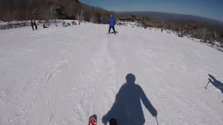 Anna & Dad Green Slope | Day 2 | Green Slope | Beech Mtn, NC