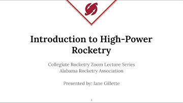 Zoom Lecture Series: Intro to High Power Rocketry