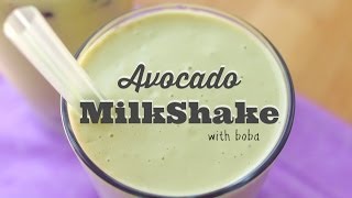 How To Make Avocado Milkshake With Boba Simply Bakings