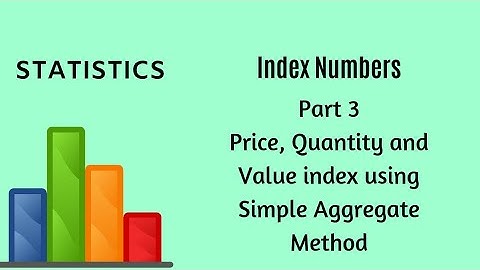 Index Numbers - Part 3 - Solved Examples - Statistics