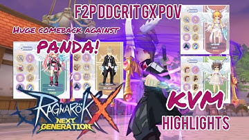 DDCrit GX POV KVM Highlights - HUGE COMEBACK! Ragnarok X Next Generation Odin - Gungnir #ROXKVM