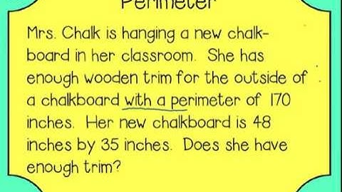 Students Solve a Multi-Step Perimeter Problem